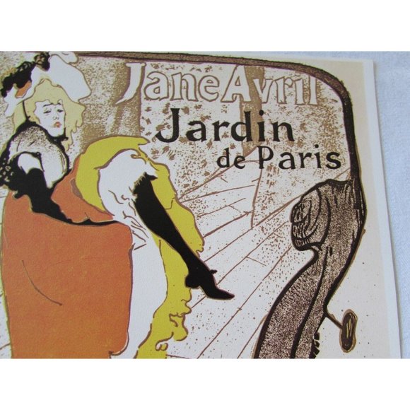 Art | Vintage Jane Avril Jardin De Paris Poster Print 53158 France